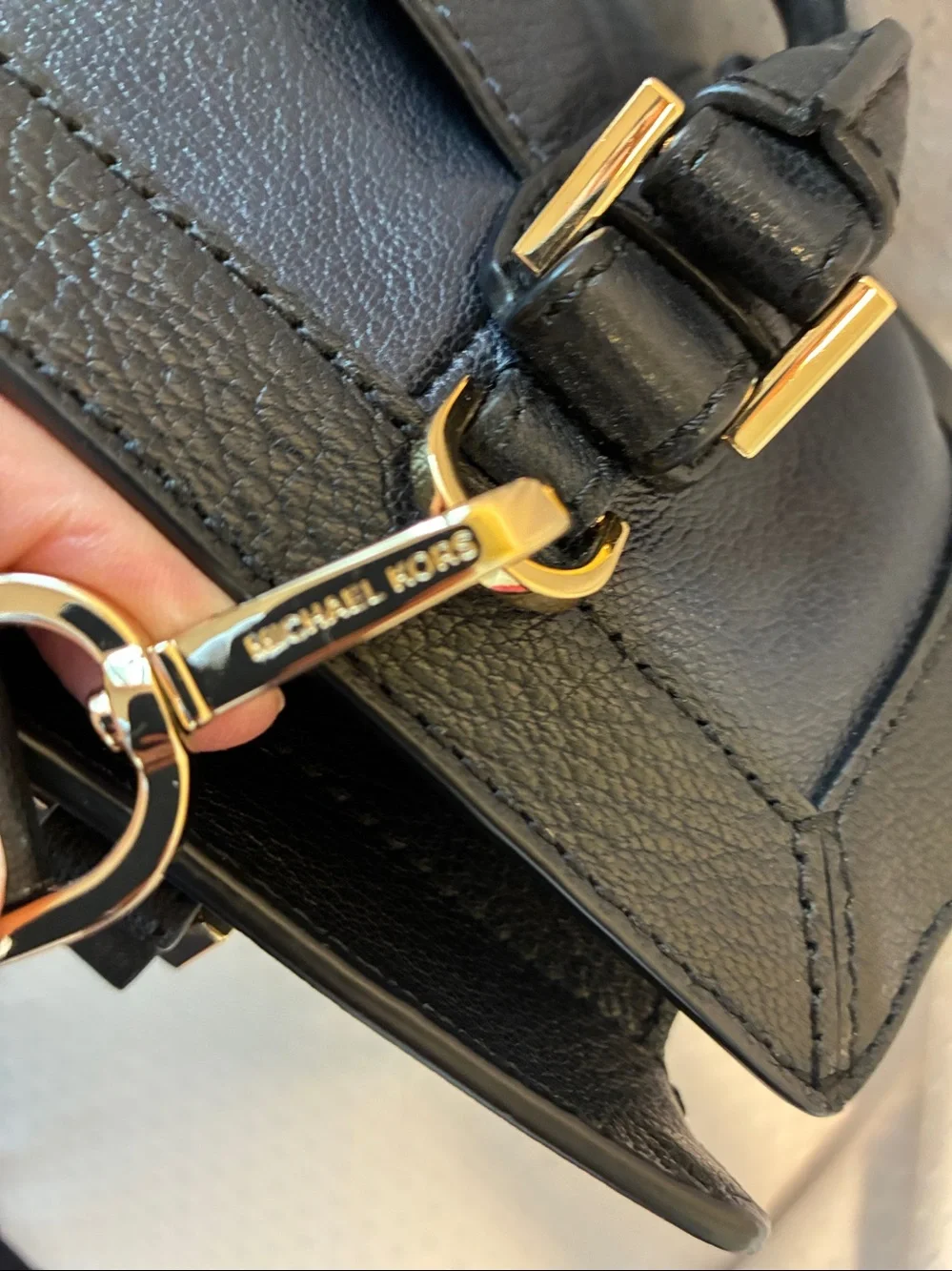 Michael Kors Collins Studded Medium Luxe Satchel Like New!!